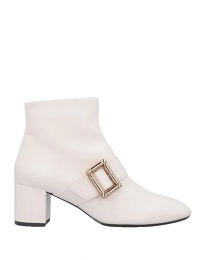 Anna Baiguera Ankle Boots In Light Pink