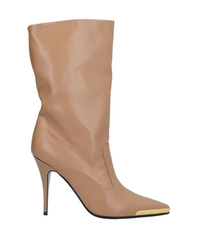 Stella Mccartney Ankle Boots In Camel