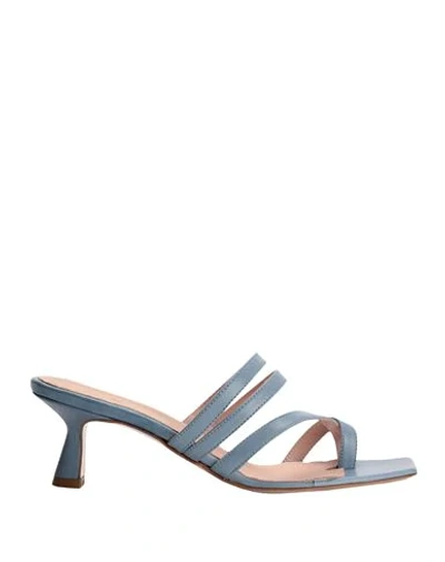 8 By Yoox Toe Strap Sandals In Blue