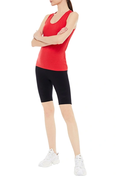 Ernest Leoty Clara Stretch-tencel And Cotton-blend Jersey Tank In Red