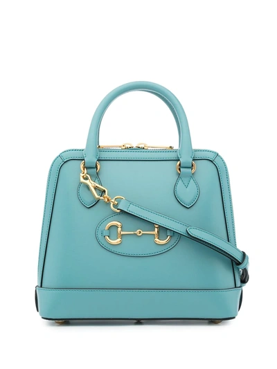 Gucci Small  1955 Horsebit Tote Bag In Blue
