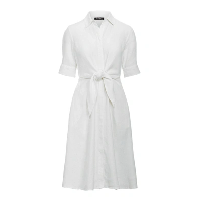 Ralph Lauren Linen Shirtdress In White