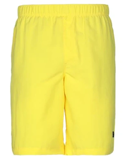 The North Face Man Shorts & Bermuda Shorts Yellow Size L Polyester