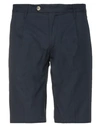 Diktat Man Shorts & Bermuda Shorts Midnight Blue Size 26 Cotton