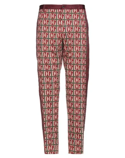 Dolce & Gabbana Pants In Maroon