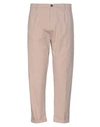 People (+)  Man Pants Light Brown Size 32 Cotton, Elastane In Beige