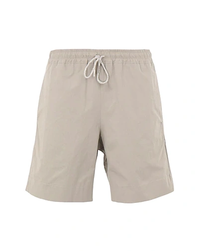 8 By Yoox Man Shorts & Bermuda Shorts Light Grey Size L Cotton