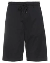 Amish Man Shorts & Bermuda Shorts Black Size Xs Cotton, Elastane