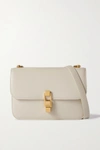 Saint Laurent Le Carré Leather Shoulder Bag In White