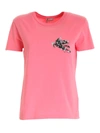 Etro T-shirt With Embroidered Pegaso In Pink