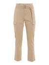 7 FOR ALL MANKIND PAPERBAG CARGO TROUSERS IN BEIGE