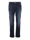 BALMAIN B EMBROIDERY JEANS IN BLUE
