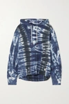 TORY SPORT TIE-DYED FRENCH COTTON-TERRY HOODIE