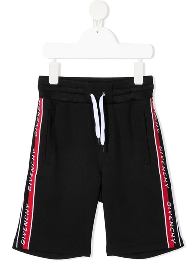 Givenchy Teen Sports Shorts With Drawstring In Black