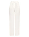 Be Blumarine Belt Pants In Ivory Color In White