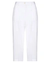 Jejia High-waisted Wide-leg Trousers In White