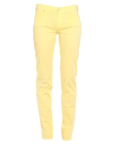 Jacob Cohёn Casual Pants In Yellow