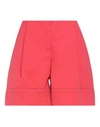 Ballantyne Woman Shorts & Bermuda Shorts Red Size 10 Cotton, Elastane