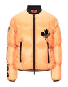 Dsquared2 Down Jackets In Orange