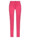 GUESS GUESS WOMAN DENIM PANTS FUCHSIA SIZE 24W-30L COTTON, ELASTOMULTIESTER, ELASTANE,42823236PC 1