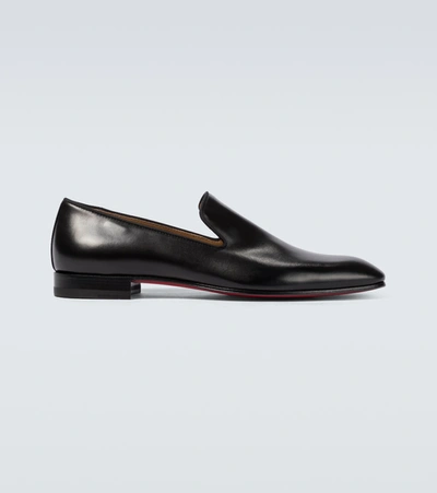 Christian Louboutin Dandelion Leather Loafers In Black
