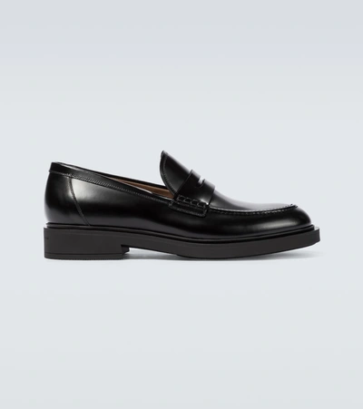 Gianvito Rossi Black Harris Torino Loafers