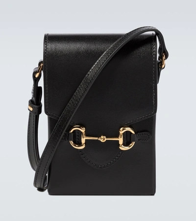 Gucci Leather Horsebit 1955 Cross-body Bag In Black