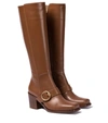GIANVITO ROSSI WAYNE 60 LEATHER KNEE-HIGH BOOTS,P00530108