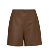 VINCE LEATHER SHORTS,P00551454