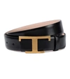 TOD'S TIMELESS T REVERSIBLE LEATHER BELT,P00559227
