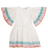 STELLA MCCARTNEY EMBROIDERED COTTON DRESS,P00542784