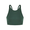 Girlfriend Collective Topanga Low-impact Longline Sports Bra In Green