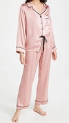 Fivekisses Silk Pj Set In Blush