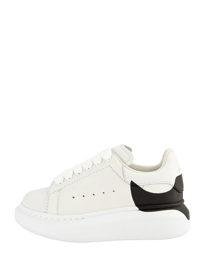 Alexander Mcqueen Kids' Leather Lace-up Trainers In White