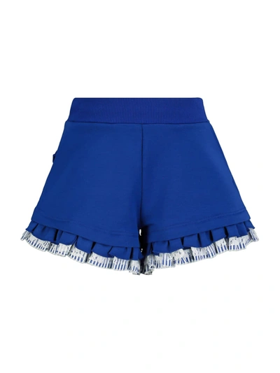 Monnalisa Kids Shorts For Girls In Blue