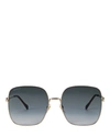 Gucci Oversized Classic Square Sunglasses In Gold