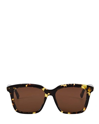 Bottega Veneta Oversized Square Sunglasses In Brown