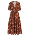 A.L.C MISCHA FLORAL POPLIN MIDI DRESS,060080255073