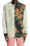 JW ANDERSON RELAXED FIT TAPESTRY PRINT BUTTON-UP SHIRT,SH0087-PG0492