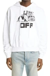 OFF-WHITE WORLD CATERPILLAR OVERSIZE GRAPHIC HOODIE,OMBB037R21FLE0090110