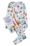 BOOKS TO BED KIDS' 'TEN RULES OF THE BIRTHDAY WISH' TWO-PIECE FITTED PAJAMAS & BOOK SET,14TEN1