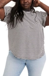 Madewell Sorrel Whisper Ringer T-shirt In Coal