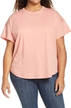 Madewell Sorrel Whisper Ringer T-shirt In Faded Tulip