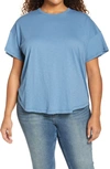 Madewell Sorrel Whisper Ringer T-shirt In Distant Ocean