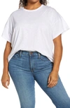 Madewell Sorrel Whisper Ringer T-shirt In Optic White