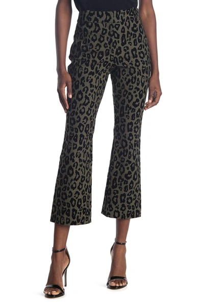 Derek Lam Corinna Cropped Flare Trousers In Army