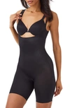 Spanxr Spanx® Spanxshape™ Invisible Open-bust Mid-thigh Bodysuit In Very Black