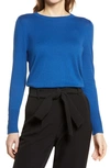 Halogenr Halogen Crewneck Sweater In Navy Limoges