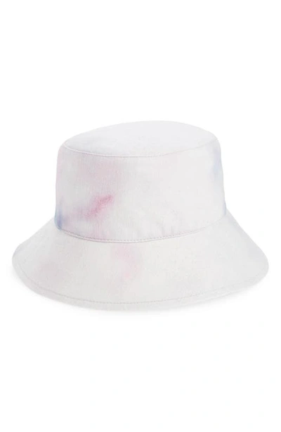 Isabel Marant Loiena Tie Dye Logo Bucket Hat In White/tie Dye