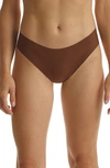 Commando Butter Modal-blend Thong In Cinnamon